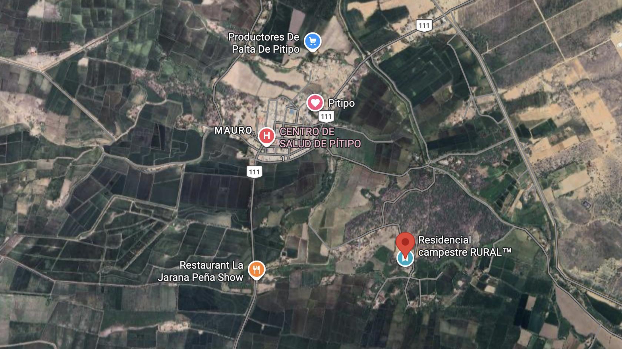 Mapa de ubicación de Residencial campestre RURAL™